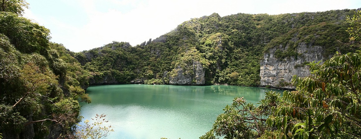 Grüne Lagune im Nationalpark