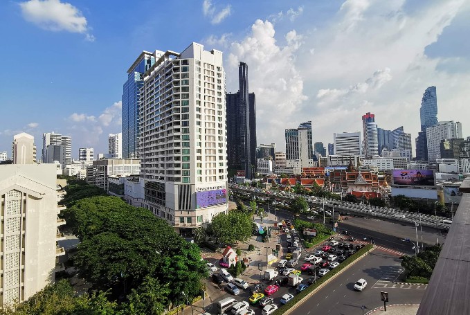 Bangkok die Millionenmetropole und Hauptstadt von Thailand